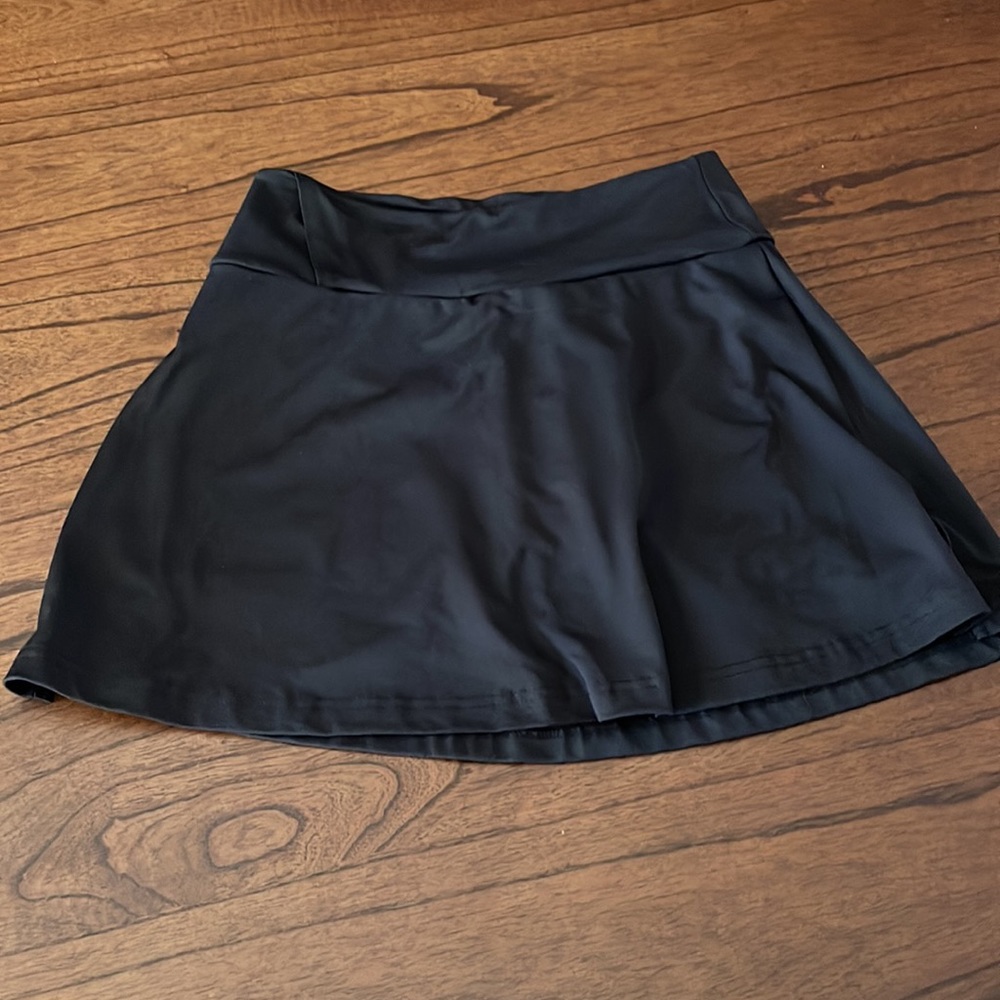Skort with Hidden Pockets - Black